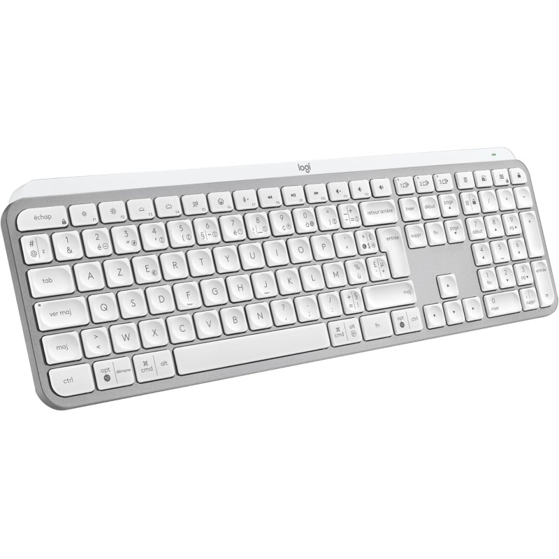 Logitech mx keys s clavier sans fil rechargeable usb c, clavier silencieux, rétroéclairé, touches ergonomiques et programmables,