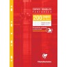 Clairefontaine 4711C Un Étui de Copies Doubles Perforées - A4 21x29,7 cm - 200 Pages Grands Carreaux - Papier Blanc 90 g - Étui 