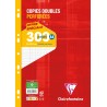 Clairefontaine 14711C Un Paquet de Copies Doubles Perforées sous Film - A4 21x29,7 cm - 300 Pages Grands Carreaux - Papier Blanc