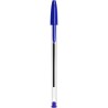 Bic Cristal Original Stylos à pointe moyenne (1,00 mm) avec bouchon et capuchon assorti - Couleurs assorties - Boîte de 8+2