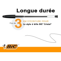 BIC Cristal Original Stylos-Bille Pointe Moyenne (1,0 mm) - Couleurs Assorties, Un Paquet de 4