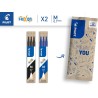 PILOT - Lot de 2 étuis de 3 recharges Frixion pour stylo effaçable. Compatibles Frixion Ball et Frixion Ball Clicker - 1 Noir, 1