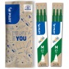 PILOT - Lot de 2 étuis de 3 recharges Frixion pour stylo effaçable. Compatibles Frixion Ball et Frixion Ball Clicker - Vert - Po