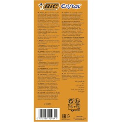 BIC Cristal Original Stylos-Bille Pointe Moyenne (1,0 mm) - Parfait pour l'Ecole et au Bureau - Vert, Boîte de 50