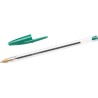 BIC Cristal Original Stylos-Bille Pointe Moyenne (1,0 mm) - Parfait pour l'Ecole et au Bureau - Vert, Boîte de 50