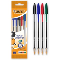 BIC Cristal Original Stylos-Bille, 5 unités