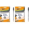 BIC Cristal Original Stylos-Bille Pointe Moyenne (1,0 mm) - Parfait pour l'Ecole et au Bureau - Noir, Boîte carton de 10 (Lot de