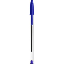 BIC Cristal Original Stylos-Bille Pointe Moyenne (1,0 mm) - Parfait pour l'Ecole et au Bureau - Noir, Boîte carton de 10 (Lot de