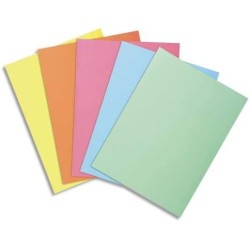 Exacompta - Réf. 850300E - Carton de 10 paquets de 30 sous-chemises SUPER 60 g/m2 aux couleurs pastel - sous chemises certifiées
