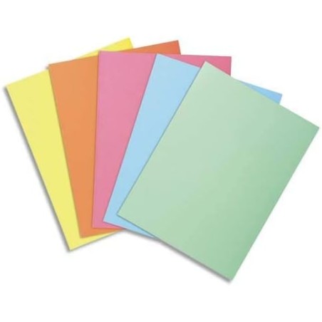 Exacompta - Réf. 850300E - Carton de 10 paquets de 30 sous-chemises SUPER 60 g/m2 aux couleurs pastel - sous chemises certifiées