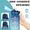 Gourde 1l, Gourde Sport pour Adulte, Gourdes avec Paille Anti-Fuite, Gourd Motivation, avec Slogan de Motivation, Gourdes de Cam