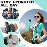 Gourde 1l, Gourde Sport avec Paille, Gourdes Graduée avec Slogan de Motivation, Gourdes Motivation, Facile à Nettoyer, Gourd Adu