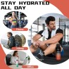 Grsta Gourde 1.5L, Gourde Sport Anti-Fuite, Gourdes Paille pour Randonnée, Gourdes Motivation avec Marqueur de Temps, Gourd Réut