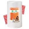 OFITURIA Papier Bulles Emballage 50cm x 10m – Pack Fragile avec 12 Étiquettes “FRAGILE” – idéal pour emballage colis, papier bul