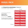 OFITURIA Papier Bulles Emballage 50cm x 10m – Pack Fragile avec 12 Étiquettes “FRAGILE” – idéal pour emballage colis, papier bul