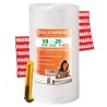 OFITURIA Papier Bulles Emballage 50cm x 20m – Kit Complet avec Cutter + 12 Étiquettes “FRAGILE” – kit déménagement complet, papi