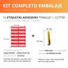 OFITURIA Papier Bulles Emballage 100cm x 20m – Kit Complet avec Cutter + 12 Étiquettes “FRAGILE” – kit déménagement complet, pap