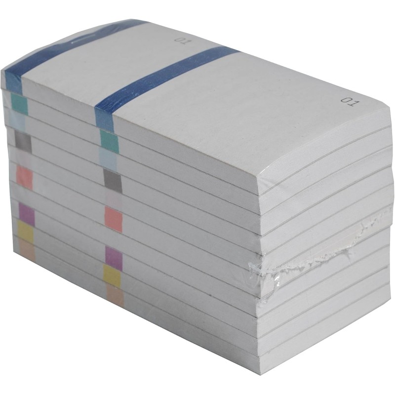 Exacompta - Réf. 96399E - Paquet de 10 blocs vendeurs 100 feuillets numérotés de 1 à 100 - 2 coupons 1 détachable - Pour kermess