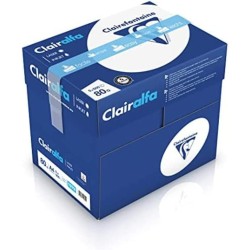 Clairefontaine A4 80g . Carton de 5 ramettes de 500 feuilles