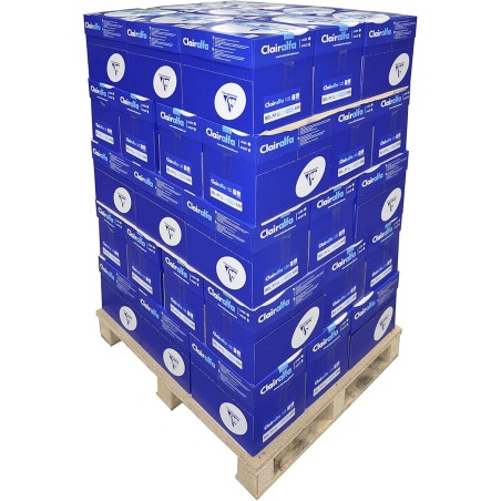 Clairefontaine CLAIRALFA A4 80G, Palette de 50 cartons de 5 ramettes de 500 feuilles 1979C
