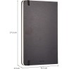 Amazon Basics Carnet classique, A5, ligné, Grand Format, noir