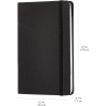 Amazon Basics Carnet classique, A5, ligné, Grand Format, noir