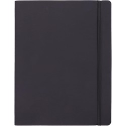 Amazon Basics Carnet vierge à couverture souple, Très Grand Format, 25 x 20 cm, Noir