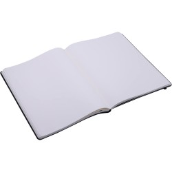 Amazon Basics Carnet vierge à couverture souple, Très Grand Format, 25 x 20 cm, Noir