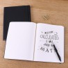 Amazon Basics Carnet vierge à couverture souple, Très Grand Format, 25 x 20 cm, Noir