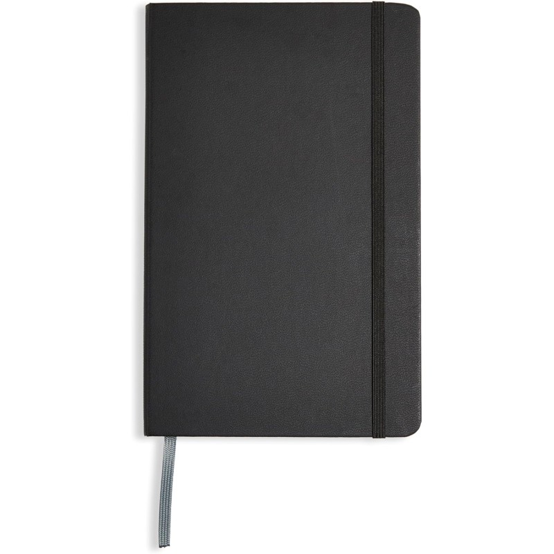 Amazon Basics Carnet classique, A5, vierge, Grand Format, noir
