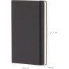 Amazon Basics Carnet classique, A5, vierge, Grand Format, noir
