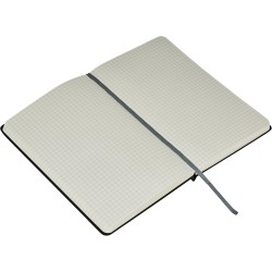 Amazon Basics Carnet classique, A5, quadrillé, Grand Format, noir