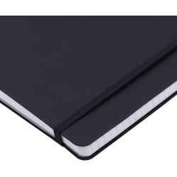 Amazon Basics Carnet quadrillé à couverture souple, Très Grand Format, 25 x 20 cm, Noir