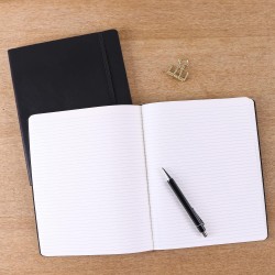 Amazon Basics Carnet quadrillé à couverture souple, Très Grand Format, 25 x 20 cm, Noir