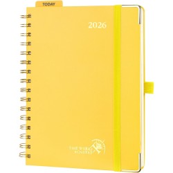 POPRUN Agenda 2026 Semainier 21 x 16,5 cm - Couverture Rigide Spirale, Vertical A5 Weekly Planner, D'Jan 2026 à Déc 2026-12 Mois