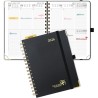 POPRUN Agenda 2026 Semainier 21 x 16,5 cm - Couverture Rigide Spirale, Vertical A5 Weekly Planner, D'Jan 2026 à Déc 2026-12 Mois
