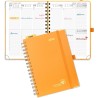 Poprun agenda 2026 semainier 21 x 16,5 cm - couverture rigide spirale, vertical a5 weekly planner, d'jan 2026 à déc 2026-12 mois