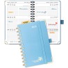 POPRUN Agenda de Poche 2026 A6 Semainier 16 x 10,5 cm - Couverture Rigide Spirale, Petit Agenda, D'Jan 2026 à Déc 2026-12 Mois, 