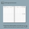 POPRUN Agenda 2026 Semainier 30 x 21 cm - Couverture Rigide Spirale, Vertical A4 Weekly Planner, D'Jan 2026 à Déc 2026-12 Mois,A