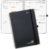 POPRUN Agenda 2026 Semainier 30 x 21 cm - Couverture Rigide Spirale, Vertical A4 Weekly Planner, D'Jan 2026 à Déc 2026-12 Mois,A