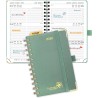POPRUN Agenda de Poche 2026 A6 Semainier 16 x 10,5 cm - Couverture Rigide Spirale, Petit Agenda, D'Jan 2026 à Déc 2026-12 Mois, 