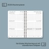 POPRUN Agenda de Poche 2026 A6 Semainier 16 x 10,5 cm - Couverture Rigide Spirale, Petit Agenda, D'Jan 2026 à Déc 2026-12 Mois, 
