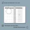 POPRUN Agenda de Poche 2026 A6 Semainier 16 x 10,5 cm - Couverture Rigide Spirale, Petit Agenda, D'Jan 2026 à Déc 2026-12 Mois, 