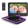 Yoton Lecteur DVD Portable Voiture 12,5" avec Écran Pvotant HD 10,5", Chargeur de Voiture, Fonction de Lecture de mémoire, Prise