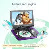 Yoton Lecteur DVD Portable Voiture 12,5" avec Écran Pvotant HD 10,5", Chargeur de Voiture, Fonction de Lecture de mémoire, Prise