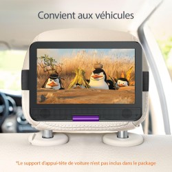 Yoton Lecteur DVD Portable Voiture 12,5" avec Écran Pvotant HD 10,5", Chargeur de Voiture, Fonction de Lecture de mémoire, Prise