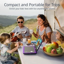Yoton Lecteur DVD Portable Voiture 12,5" avec Écran Pvotant HD 10,5", Chargeur de Voiture, Fonction de Lecture de mémoire, Prise