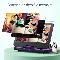 Yoton Lecteur DVD Portable Voiture 12,5" avec Écran Pvotant HD 10,5", Chargeur de Voiture, Fonction de Lecture de mémoire, Prise