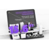 Lecteur DVD Portable 17,5" avec Grand écran HD 15,6", Batterie Rechargeable 6 Heures, Prise en Charge USB/Carte SD/synchronisati