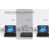 Lecteur DVD Portable 17,5" avec Grand écran HD 15,6", Batterie Rechargeable 6 Heures, Prise en Charge USB/Carte SD/synchronisati